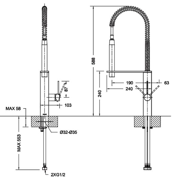 Arc Kitchen Mixer - Image 2