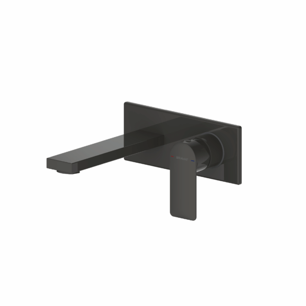 Elle Wall Basin Mixer Matte Black